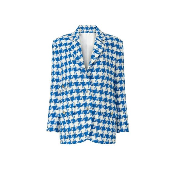 R-269. Sandro Floriane Houndstooth Blazer US 2 - Picture 3 of 7